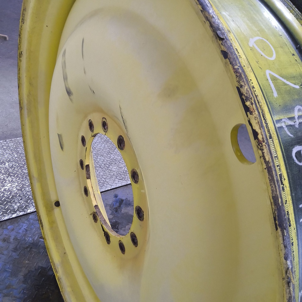 10"W x 46"D, John Deere Yellow 12-Hole Bubble Disc , 1.62" Offset