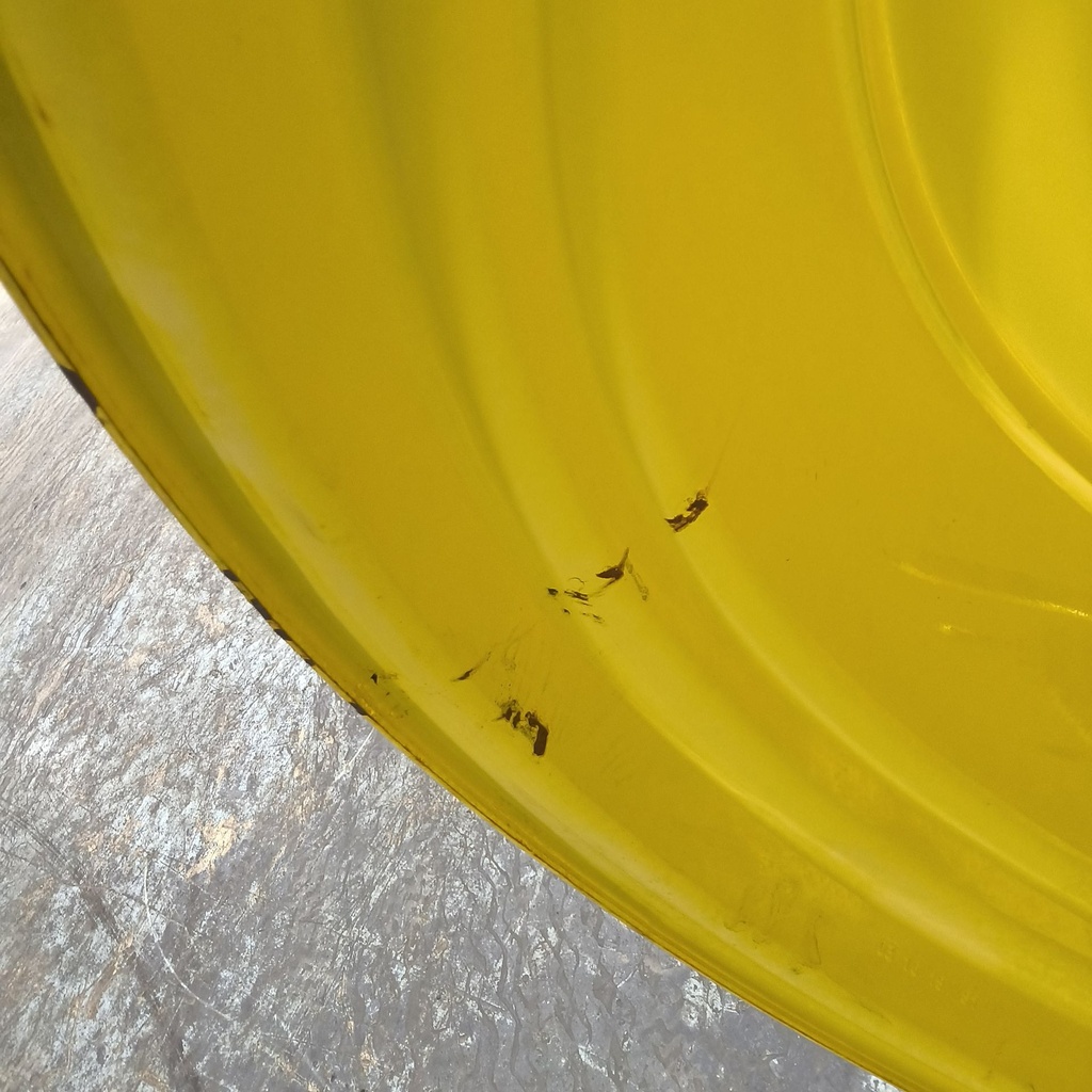 25"W x 46"D, John Deere Yellow 12-Hole Stub Disc Sprayer , -5.38" Offset
