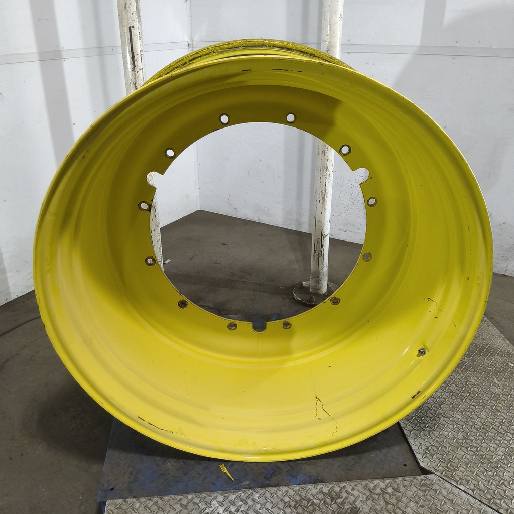 25"W x 46"D, John Deere Yellow 12-Hole Stub Disc Sprayer , -5.38" Offset