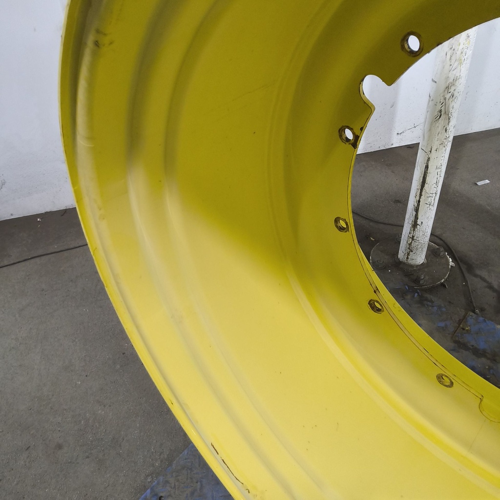 25"W x 46"D, John Deere Yellow 12-Hole Stub Disc Sprayer , -5.38" Offset
