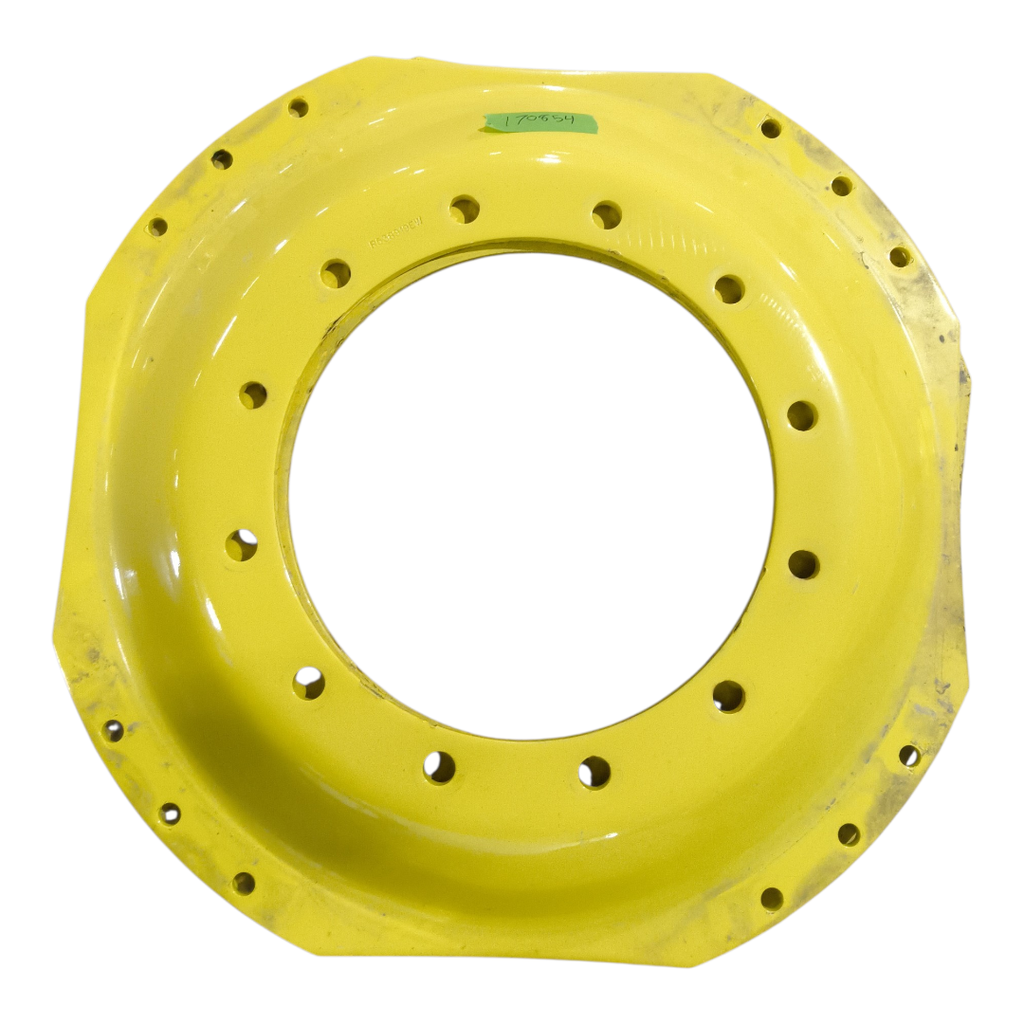 12-Hole Waffle Disc (Groups of 3 Bolts) Center for 34" Rim, John Deere Yellow