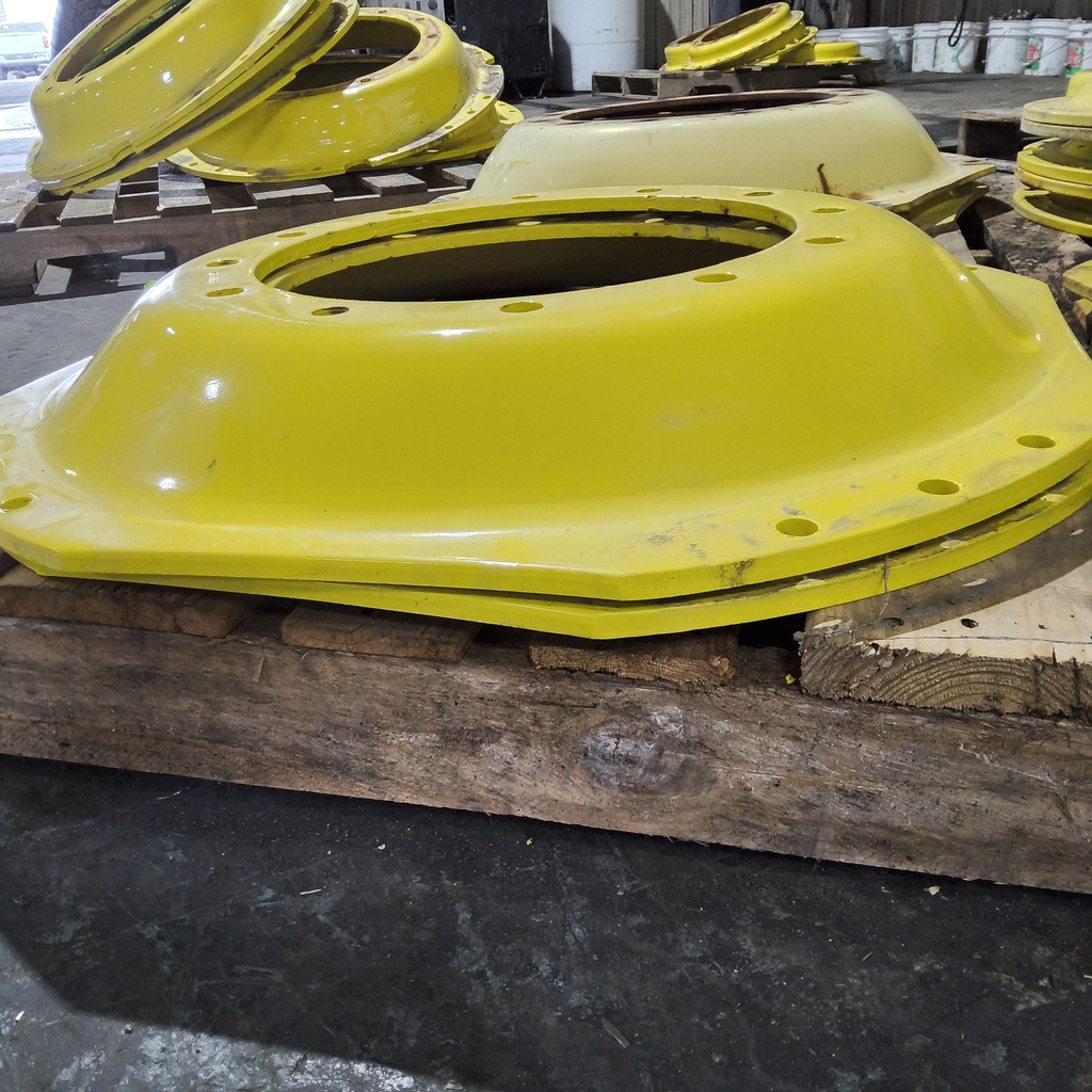12-Hole Waffle Disc (Groups of 3 Bolts) Center for 34" Rim, John Deere Yellow