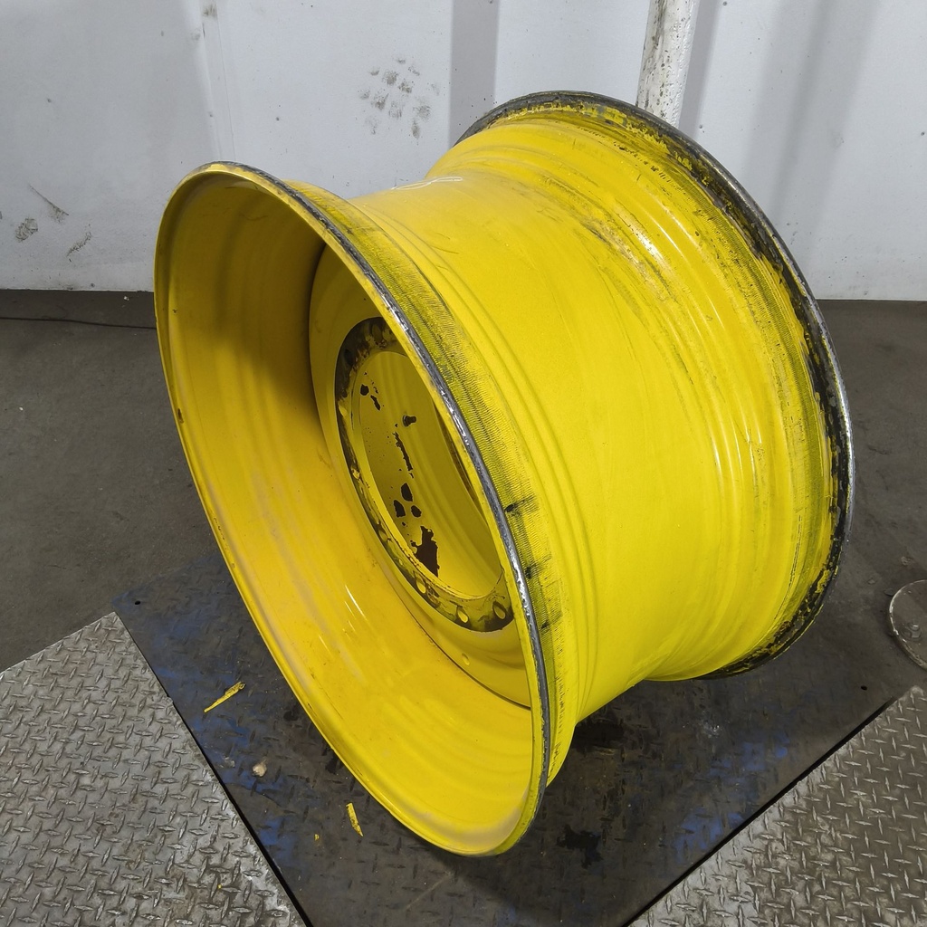 18"W x 34"D, John Deere Yellow 12-Hole Formed Plate , -2.88" Offset