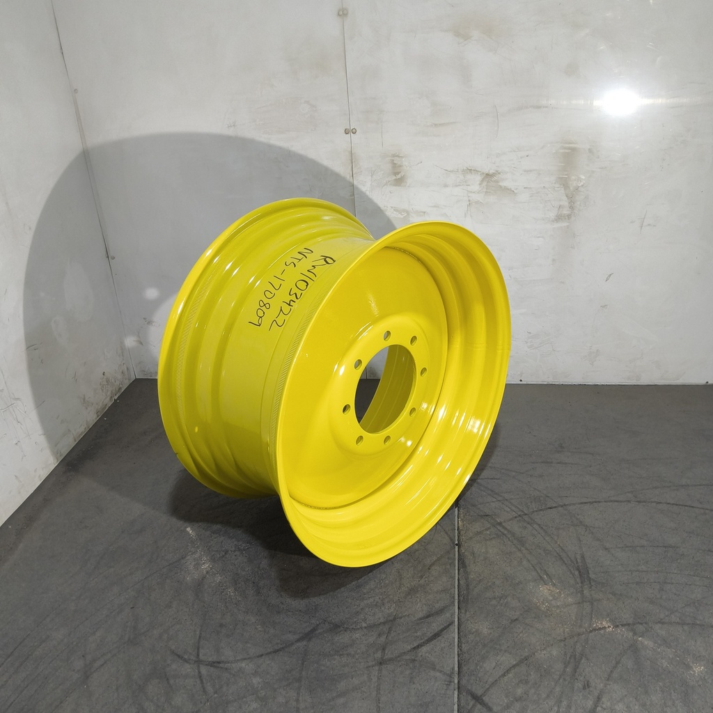 15"W x 30"D, John Deere Yellow 8-Hole Formed Plate , 4.62" Offset