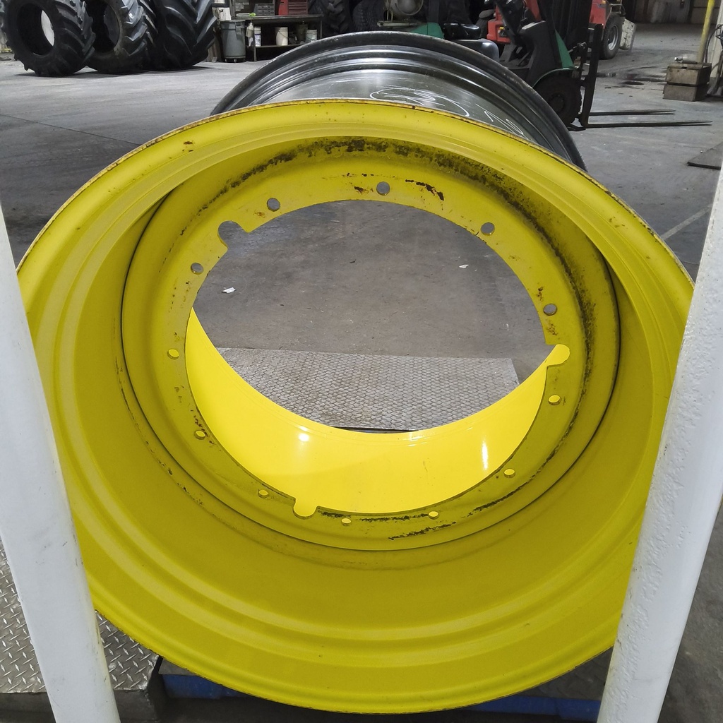 38"W x 46"D, John Deere Yellow 12-Hole Stub Disc , -6.25" Offset