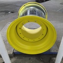 36"W x 32"D, John Deere Yellow 12-Hole Formed Plate , -9.62" Offset