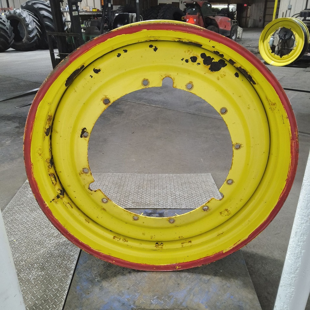 15"W x 50"D, John Deere Yellow 12-Hole Stub Disc , -3.12" Offset