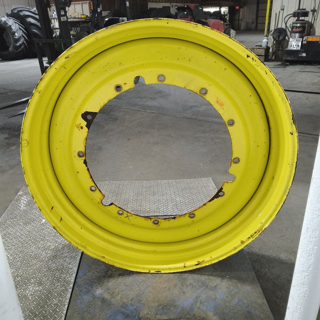 15"W x 50"D, John Deere Yellow 12-Hole Stub Disc , -3.12" Offset