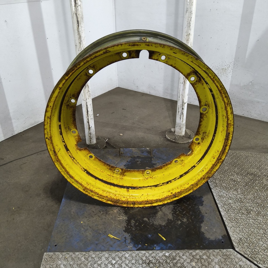12"W x 38"D, John Deere Yellow 12-Hole Stub Disc , 1.75" Offset