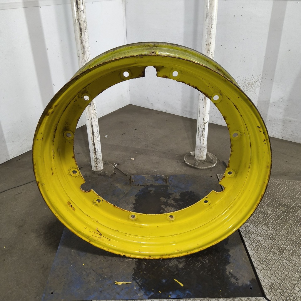 10"W x 38"D, John Deere Yellow 12-Hole Stub Disc , 1.88" Offset