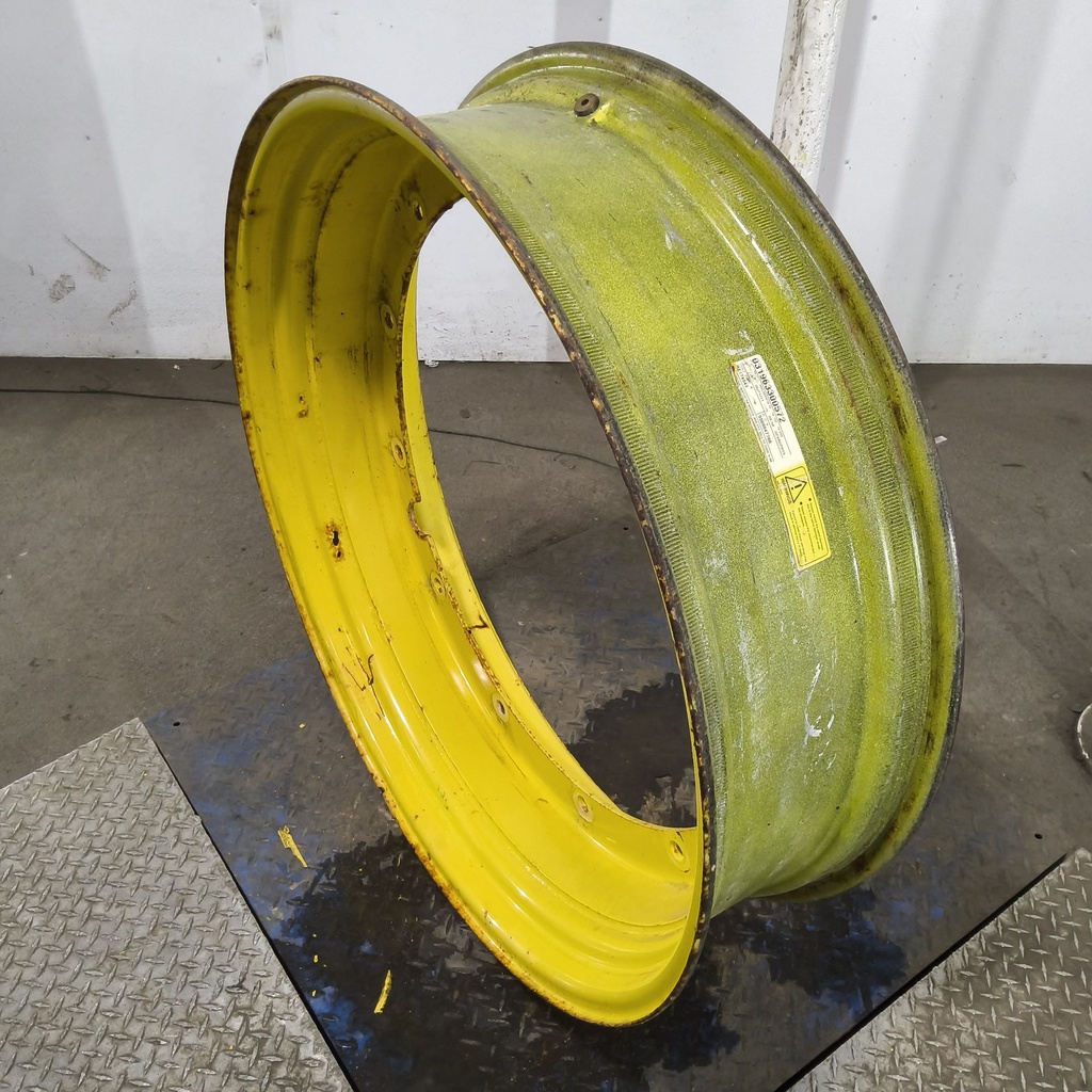 10"W x 38"D, John Deere Yellow 12-Hole Stub Disc , 1.88" Offset