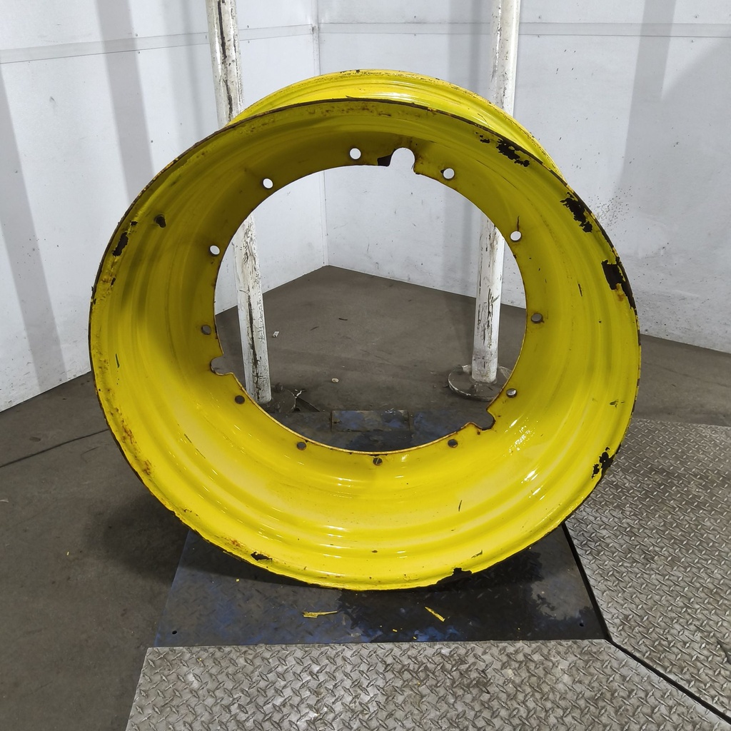 18"W x 42"D, John Deere Yellow 12-Hole Stub Disc , -3.12" Offset