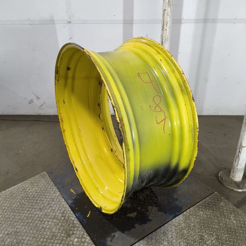 18"W x 42"D, John Deere Yellow 12-Hole Stub Disc , -3.12" Offset