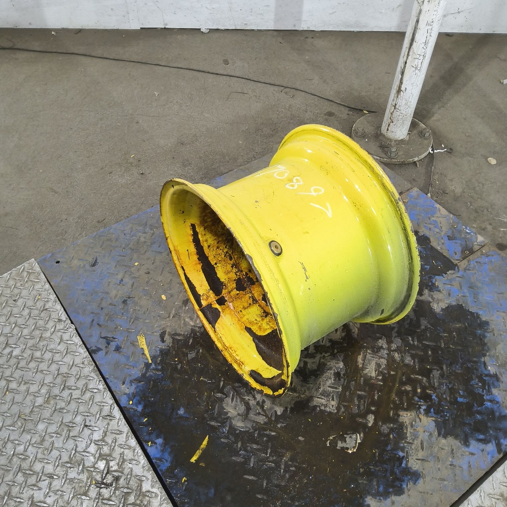 11"W x 16.1"D, John Deere Yellow 8-Hole Implement , -1.38" Offset