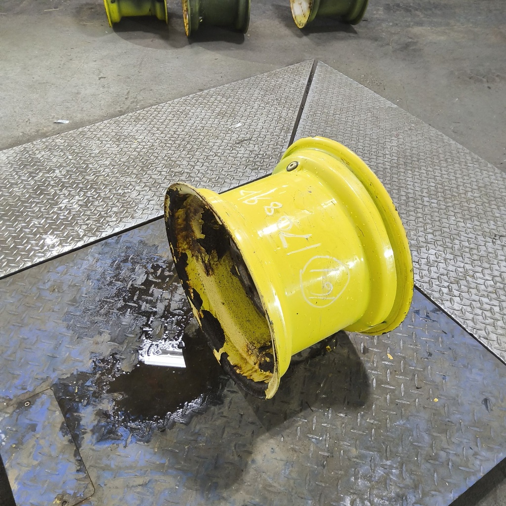 11"W x 16.1"D, John Deere Yellow 8-Hole Implement , -1.38" Offset
