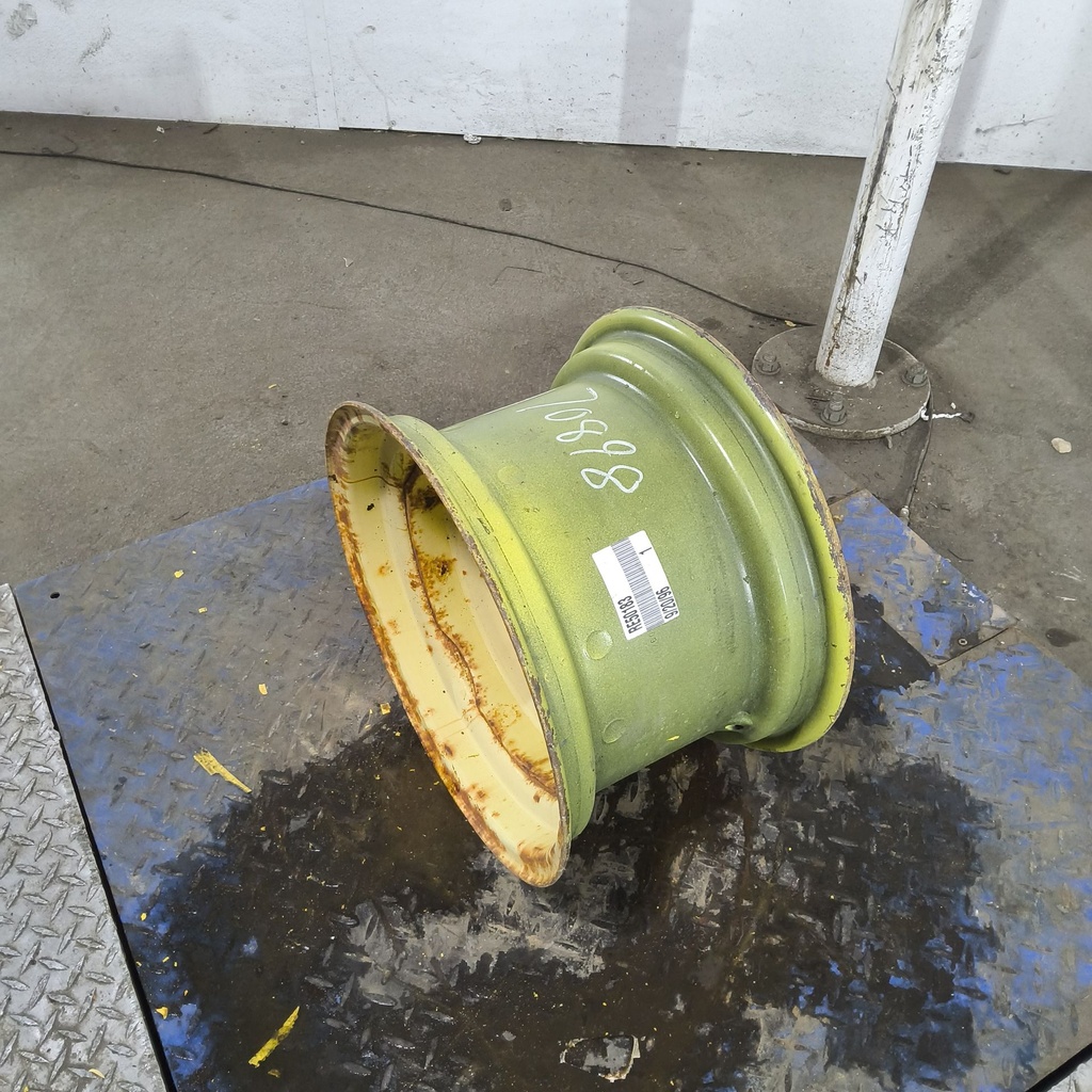 10"W x 16"D, John Deere Yellow 8-Hole Implement , -0.38" Offset