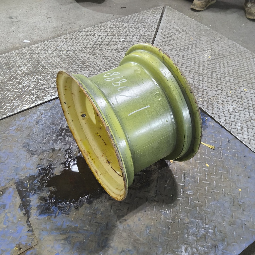10"W x 16"D, John Deere Yellow 8-Hole Implement , -0.38" Offset