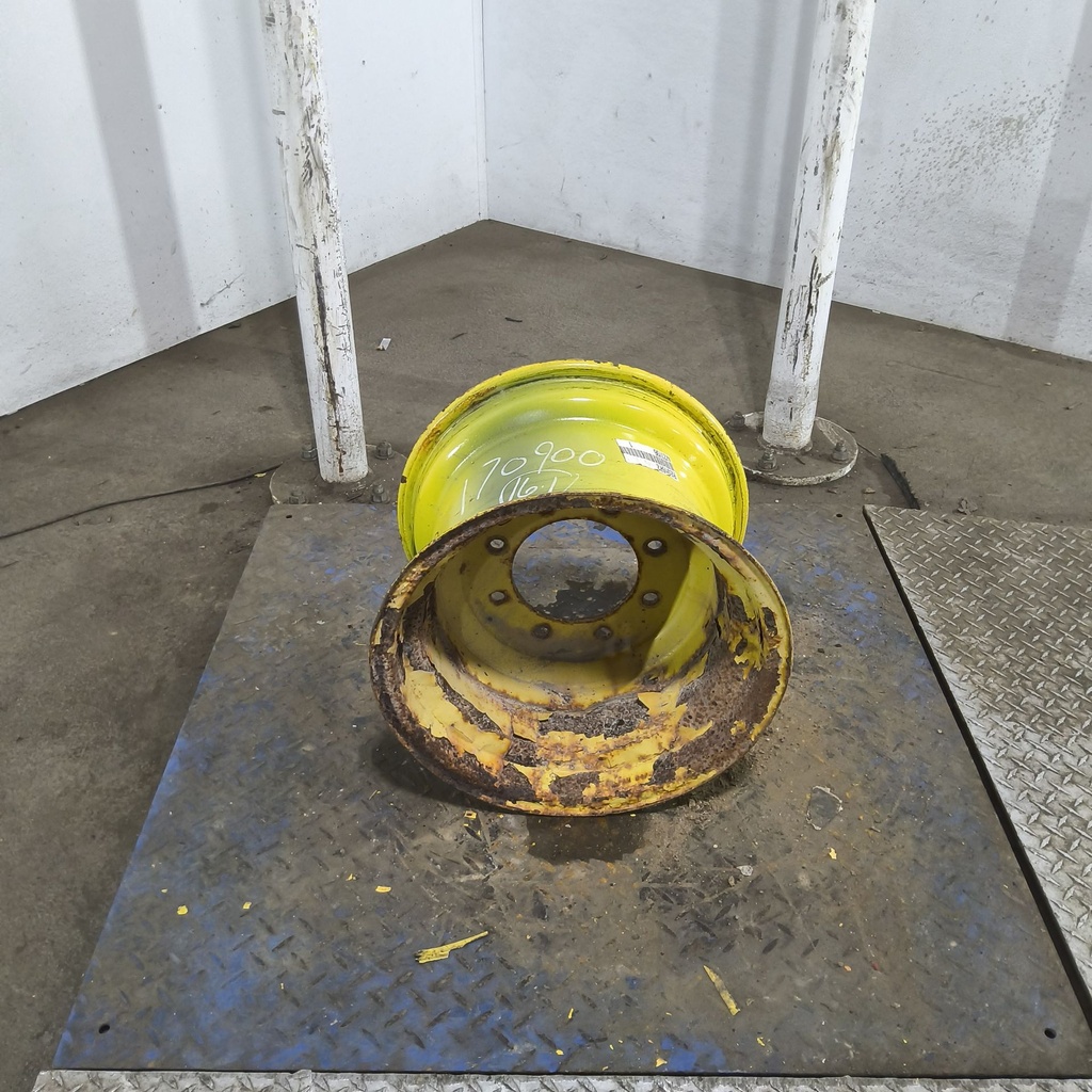 11"W x 16.1"D, John Deere Yellow 8-Hole Implement , -1.12" Offset