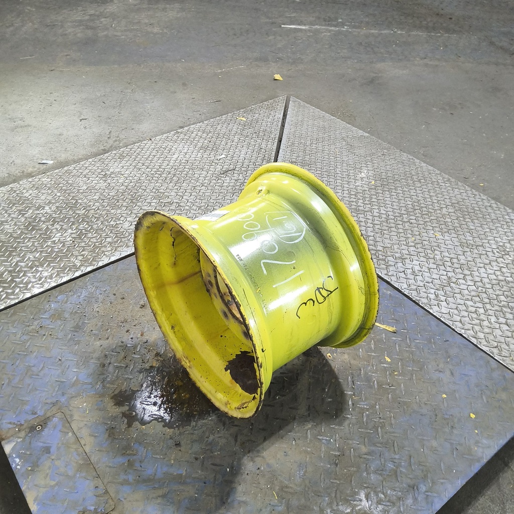 11"W x 16.1"D, John Deere Yellow 8-Hole Implement , -1.12" Offset
