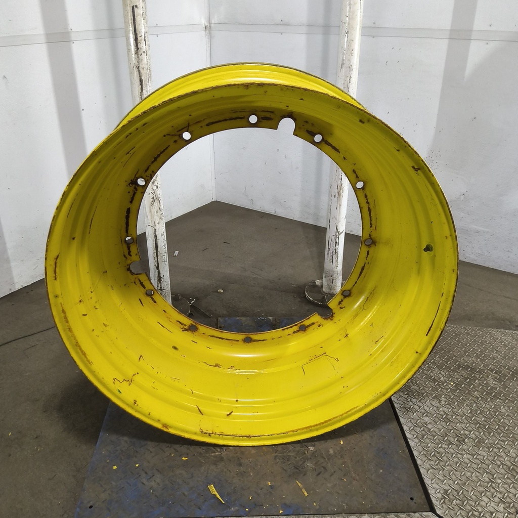 16"W x 42"D, John Deere Yellow 12-Hole Stub Disc , -6.12" Offset