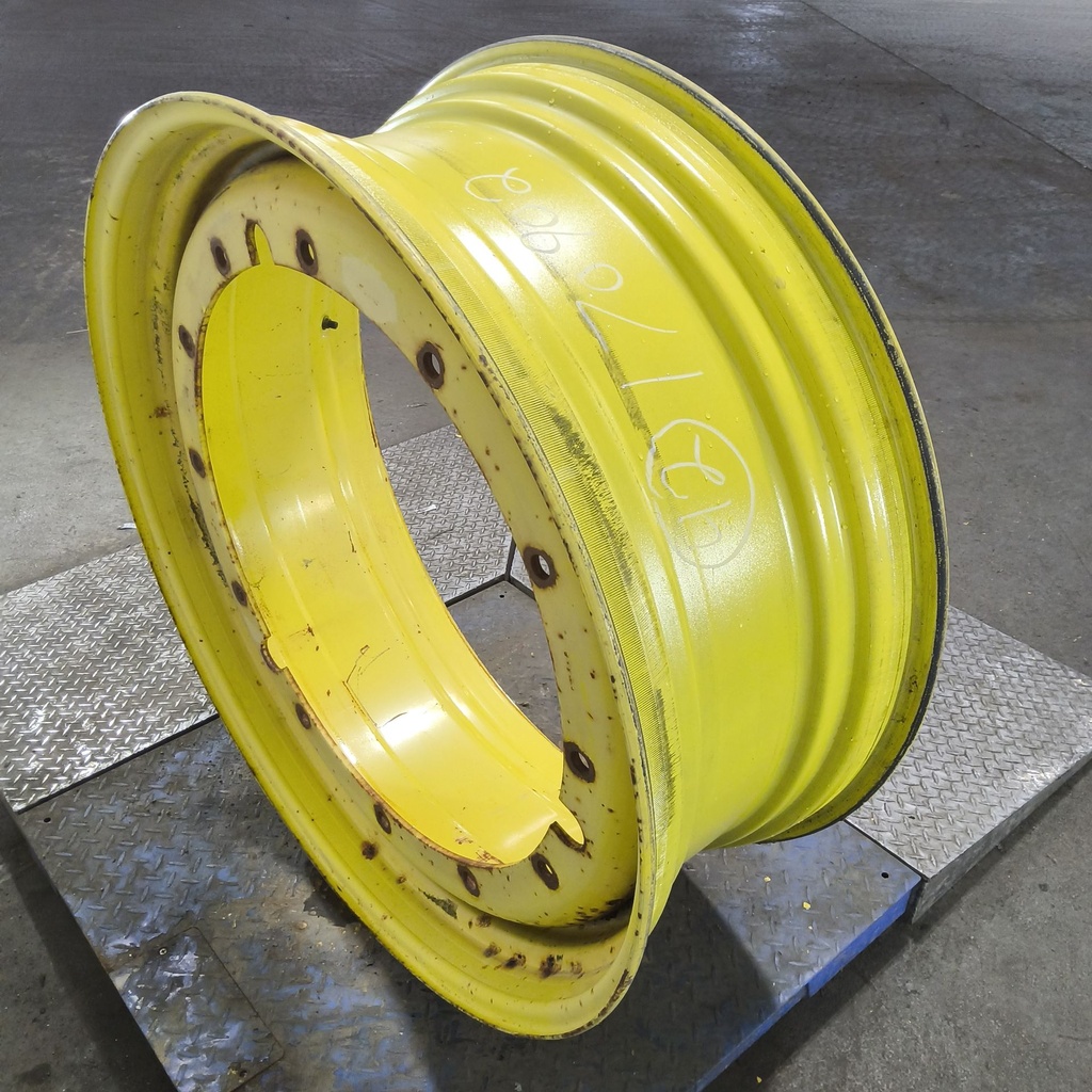 16"W x 42"D, John Deere Yellow 12-Hole Stub Disc , -6.12" Offset