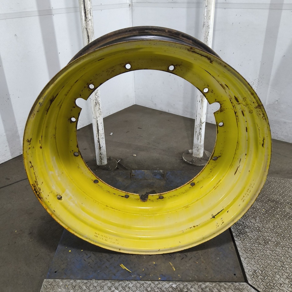 16"W x 42"D, John Deere Yellow 12-Hole Stub Disc , -3.19" Offset