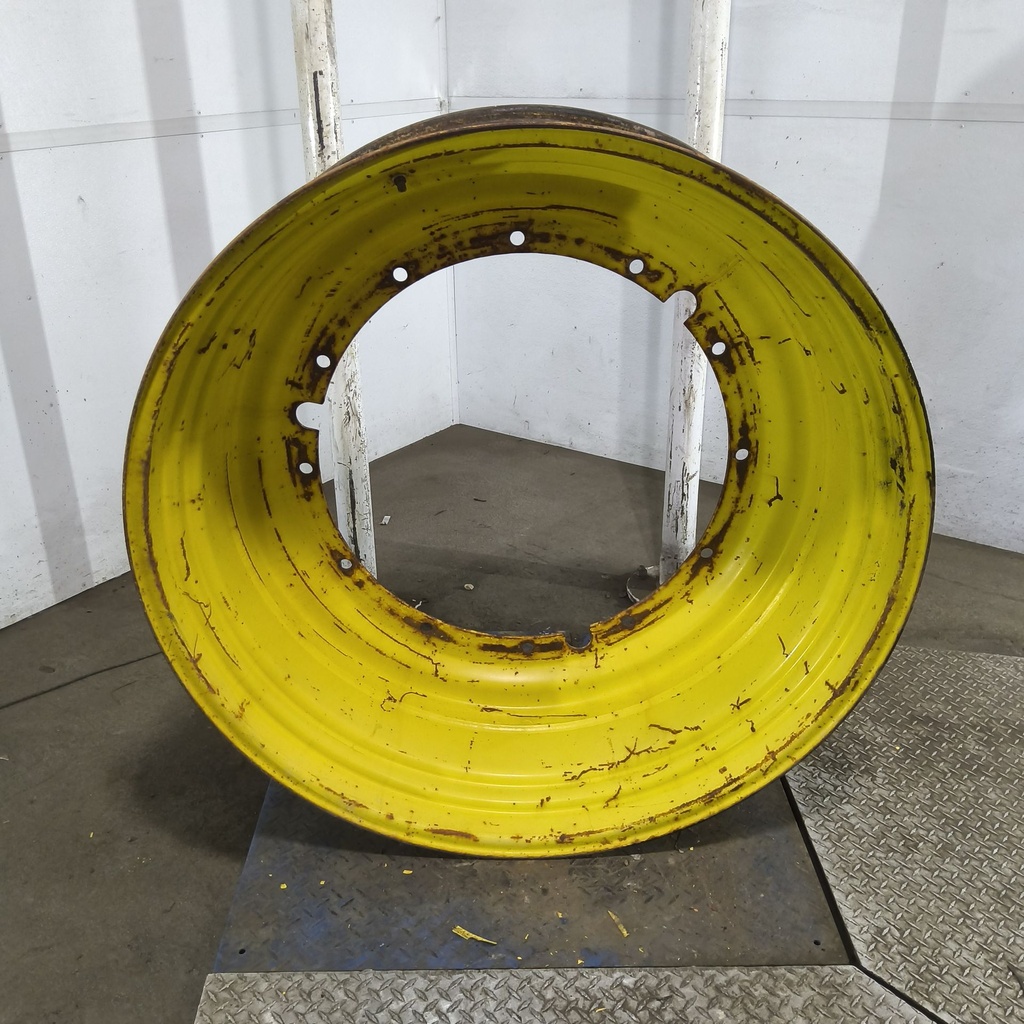 16"W x 46"D, John Deere Yellow 12-Hole Stub Disc , -6.25" Offset
