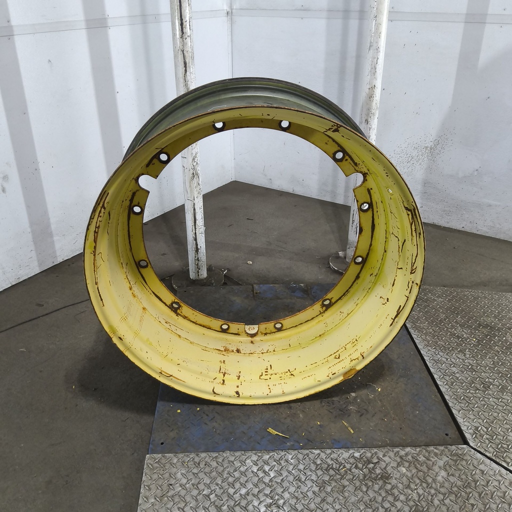 16"W x 38"D, John Deere Yellow 12-Hole Stub Disc , -3.38" Offset