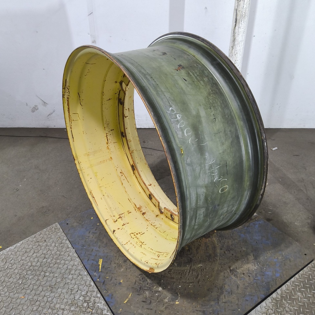 16"W x 38"D, John Deere Yellow 12-Hole Stub Disc , -3.38" Offset