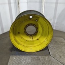 18"W x 38"D, John Deere Yellow 10-Hole Formed Plate , -3.25" Offset