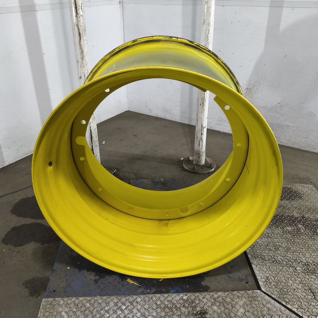 27"W x 38"D, John Deere Yellow 12-Hole Stub Disc , -0.38" Offset