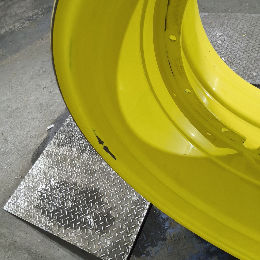 27"W x 38"D, John Deere Yellow 12-Hole Stub Disc , -0.38" Offset