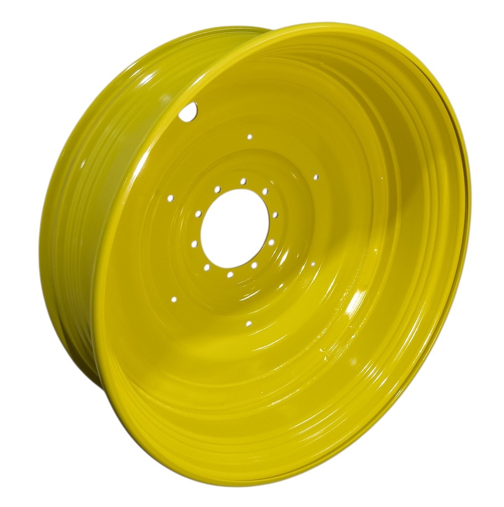 15"W x 50"D, John Deere Yellow 10-Hole Formed Plate , -9.75" Offset