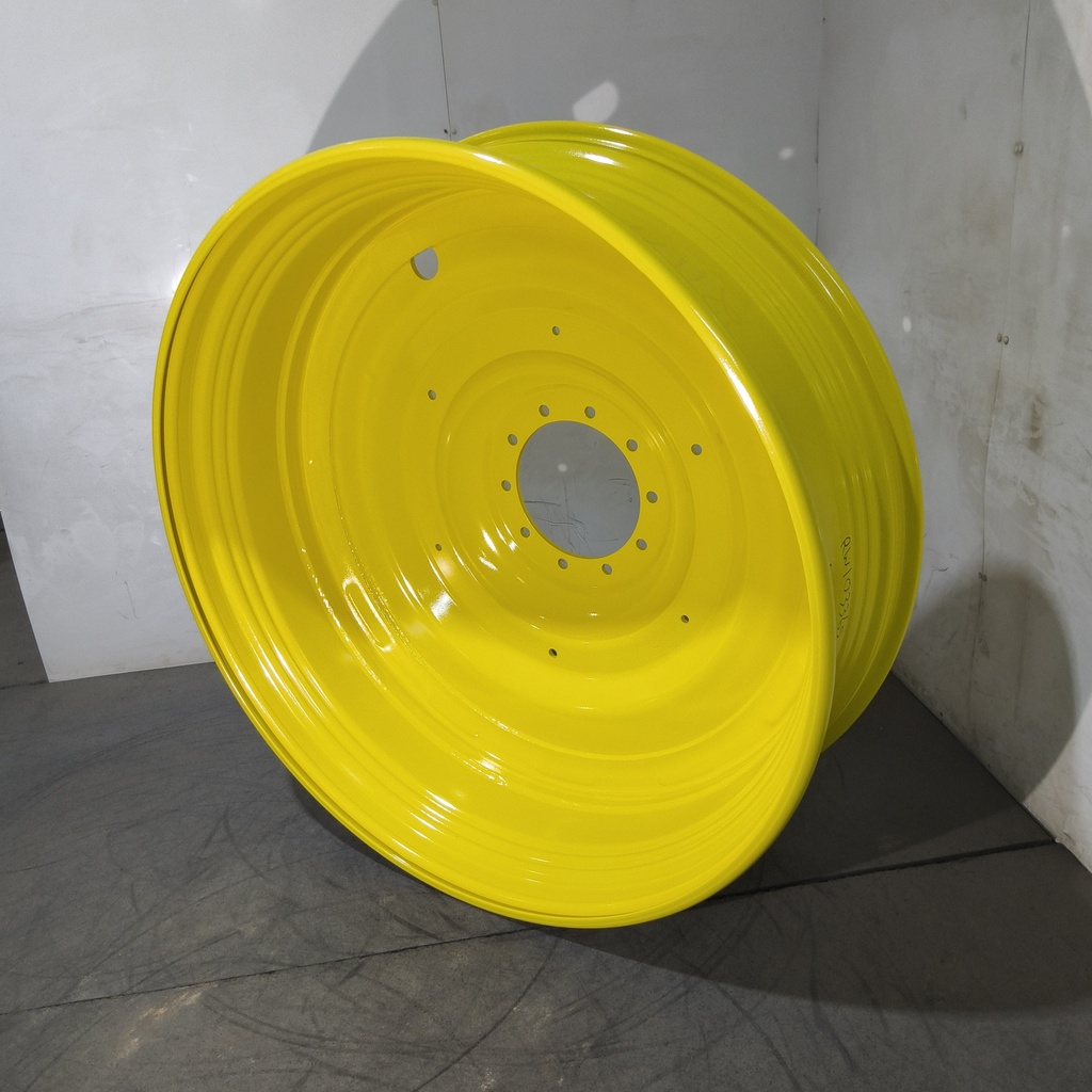 15"W x 50"D, John Deere Yellow 10-Hole Formed Plate , -9.75" Offset