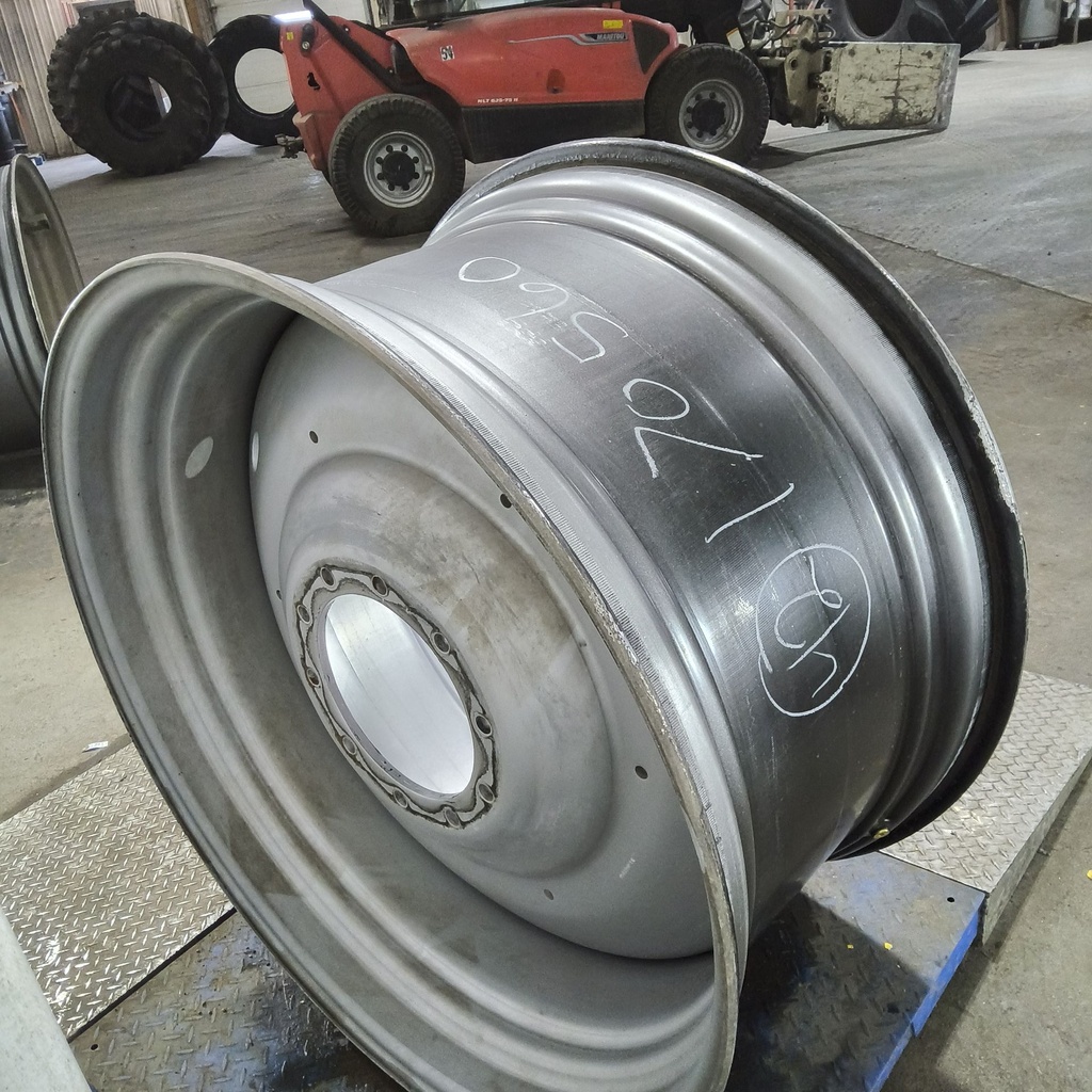 23"W x 42"D, Case IH Silver Mist 10-Hole Formed Plate , -7.88" Offset