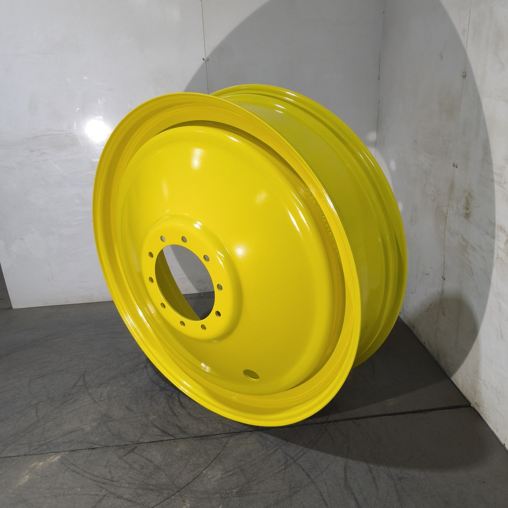 12"W x 46"D, John Deere Yellow 10-Hole Formed Plate , -11" Offset