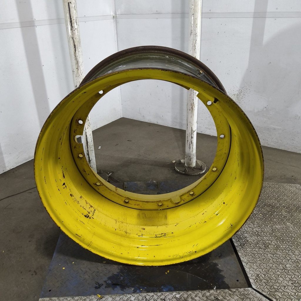 23"W x 38"D, John Deere Yellow 12-Hole Stub Disc , -3.38" Offset