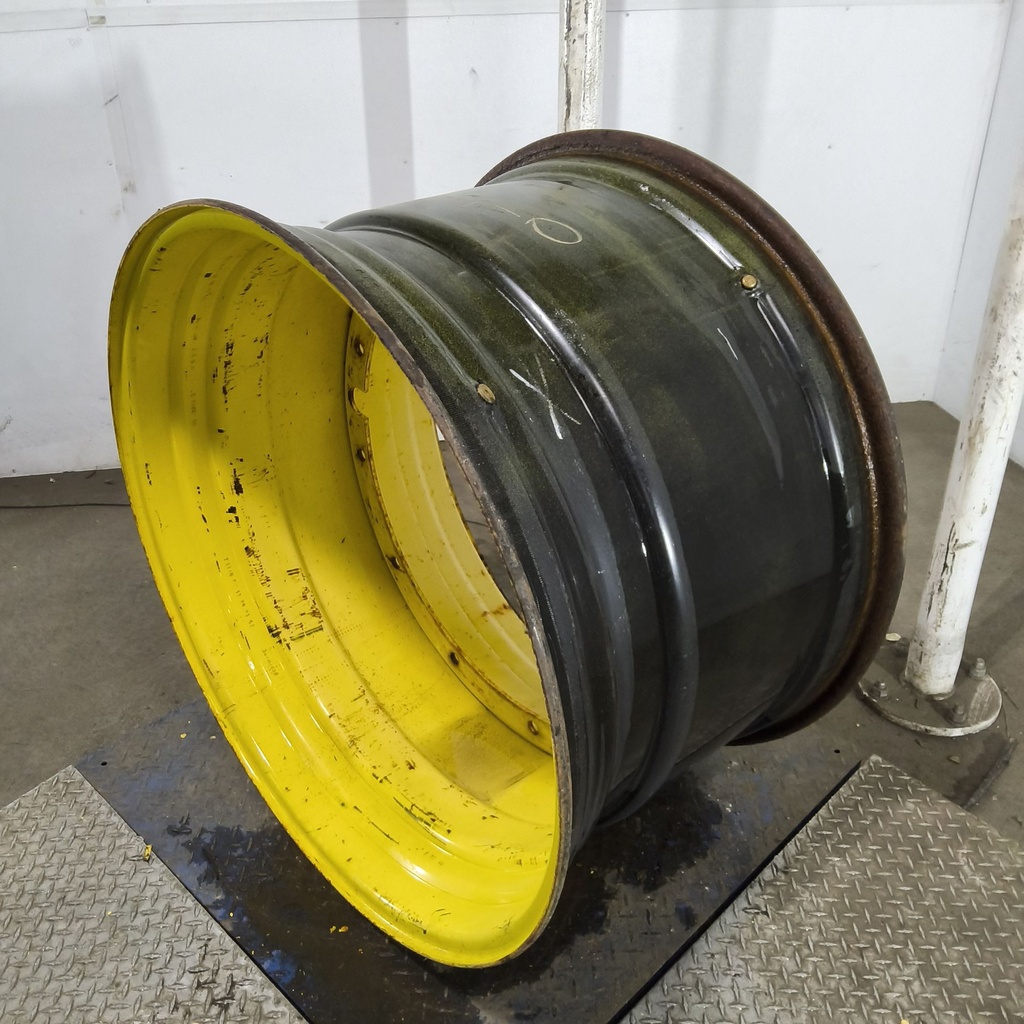 23"W x 38"D, John Deere Yellow 12-Hole Stub Disc , -3.38" Offset