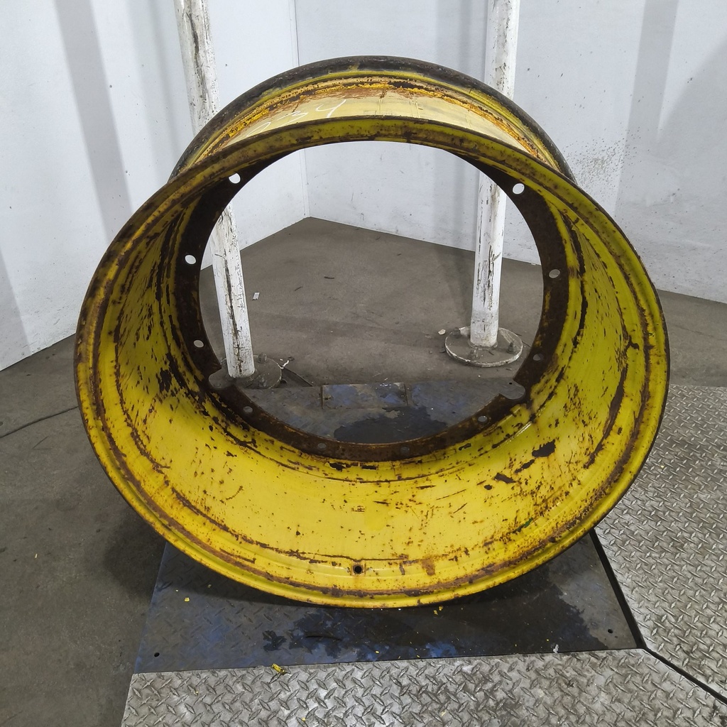 18"W x 38"D, John Deere Yellow 12-Hole Stub Disc , -6.12" Offset