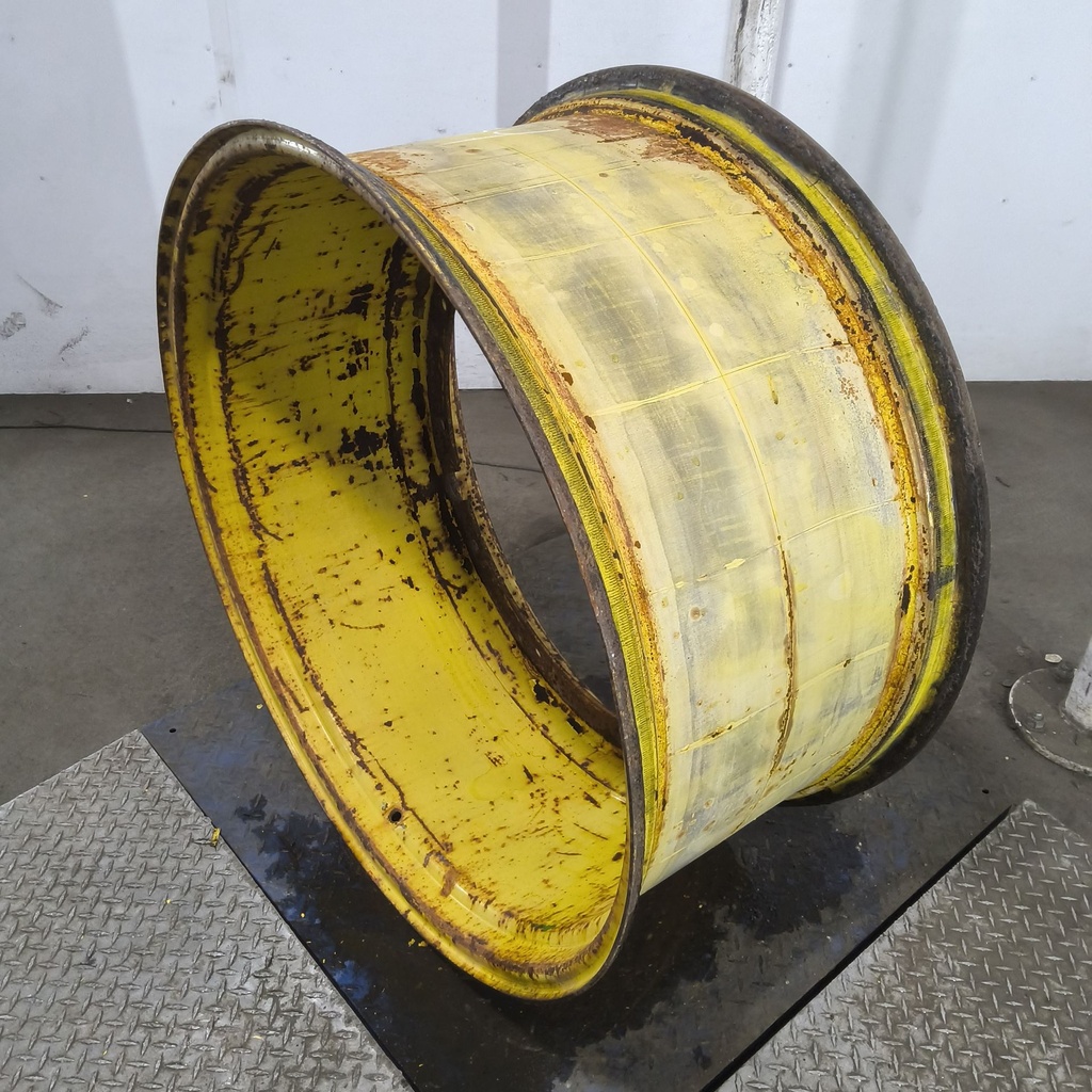 18"W x 38"D, John Deere Yellow 12-Hole Stub Disc , -6.12" Offset