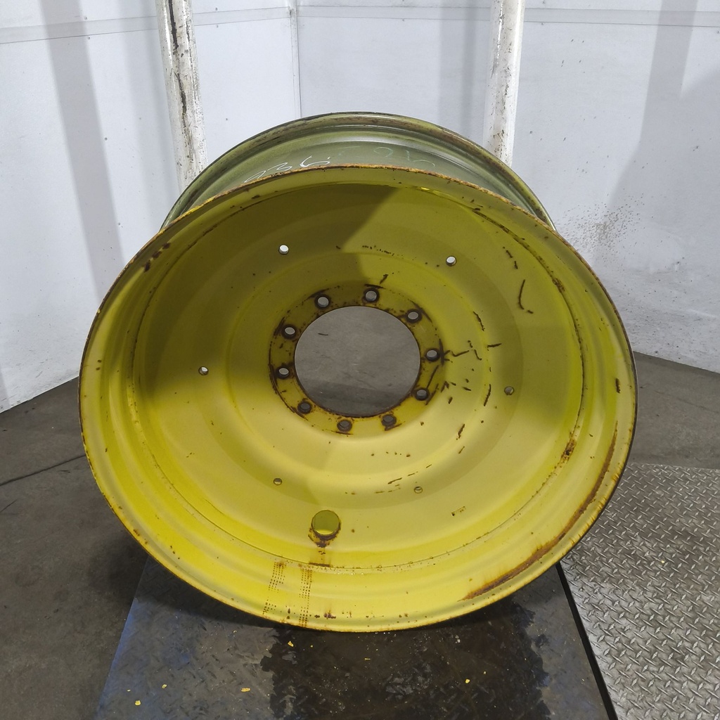 16"W x 38"D, John Deere Yellow 10-Hole Formed Plate , 8.38" Offset