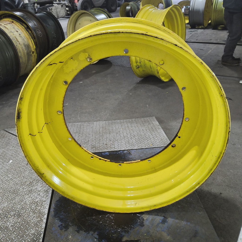 16"W x 42"D, John Deere Yellow 12-Hole Stub Disc , 2.12" Offset