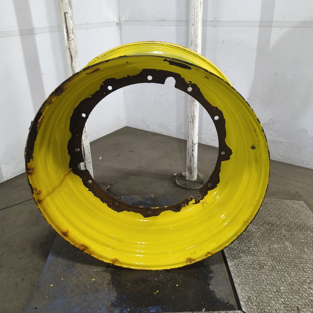 18"W x 42"D, John Deere Yellow 12-Hole Stub Disc , -3.25" Offset