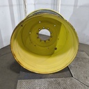 23"W x 42"D, John Deere Yellow 10-Hole Formed Plate , -13.88" Offset