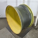 23"W x 42"D, John Deere Yellow 10-Hole Formed Plate , -13.88" Offset