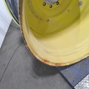 23"W x 42"D, John Deere Yellow 10-Hole Formed Plate , -13.88" Offset