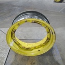 12"W x 28"D, John Deere Yellow 8-Hole Waffle Wheel (Groups of 2 Bolts)