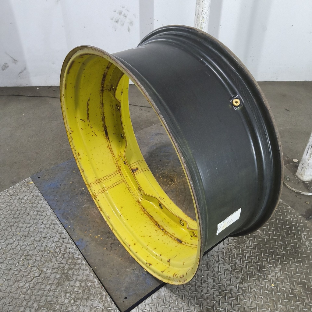 13"W x 34"D, John Deere Yellow 12-Hole Waffle Wheel (Groups of 2 Bolts)