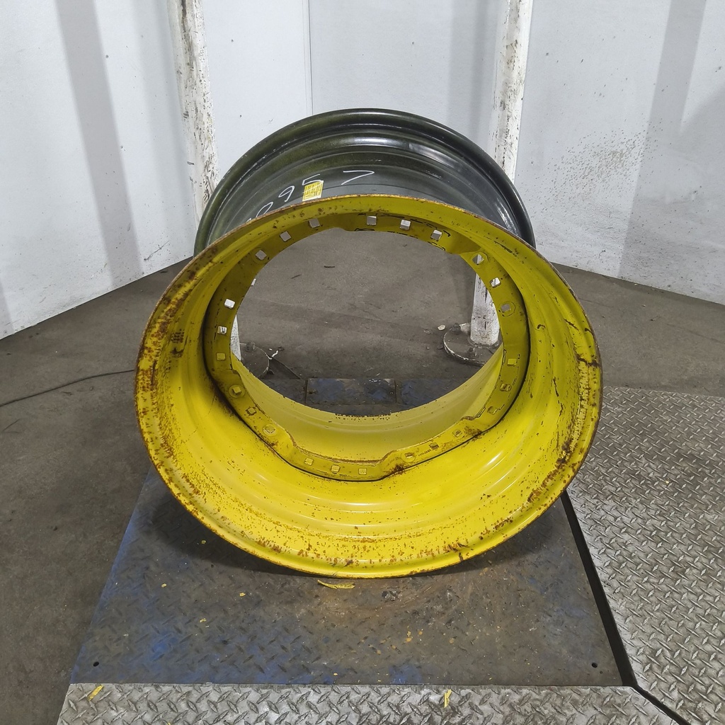 20"W x 30"D, John Deere Yellow 12-Hole Waffle Wheel (Groups of 3 bolts)