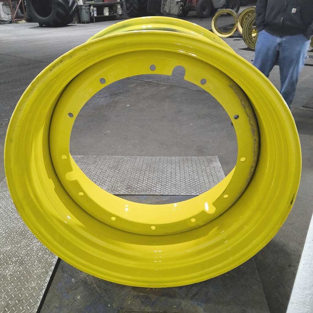 23"W x 42"D, John Deere Yellow 12-Hole Stub Disc , -3.25" Offset